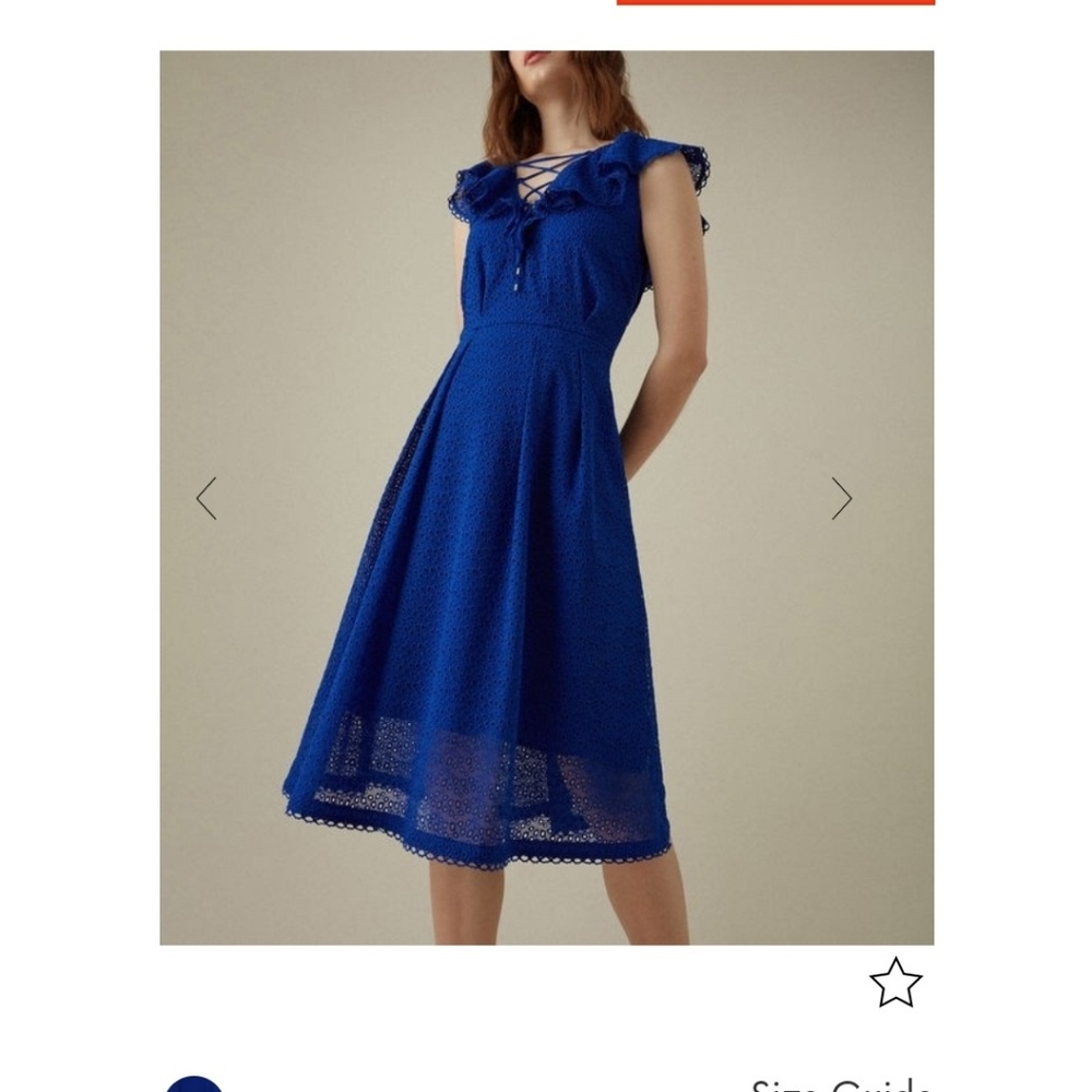 Karen Millen Broderie Midi dress.